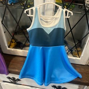 Disney Little mermaid princess dress, blue sleeveless summer sundress